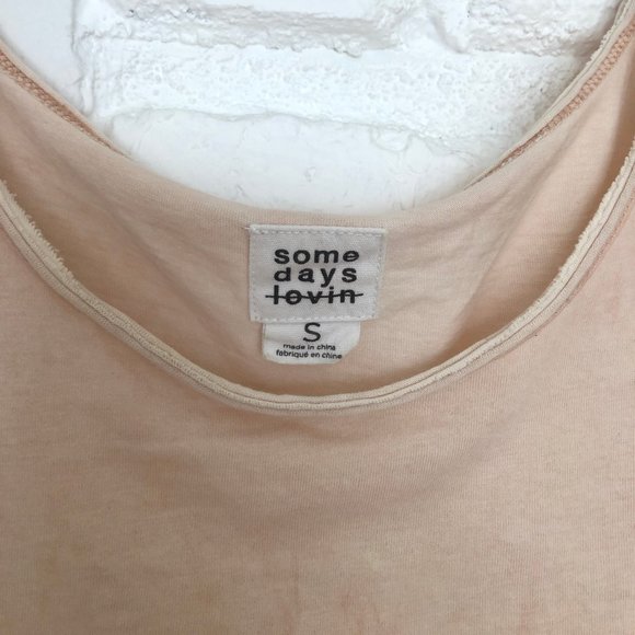 Dusty Pink Stone By Stone Crop Top - Picture 3 of 3